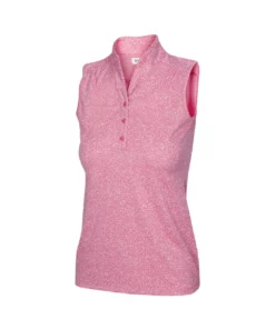 Greg Norman Women' Polo Sleeveles Heathered Dot 12 Greg Norman Women' Polo Sleeveles Heathered Dot -Golf Sales Store greg norman womens heathered dot sleeveless polo coral guava 01 38371.1651765028