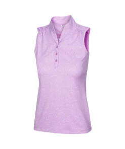 Greg Norman Women' Polo Sleeveles Heathered Dot 13 Greg Norman Women' Polo Sleeveles Heathered Dot -Golf Sales Store greg norman womens heathered dot sleeveless polo primrose 01 02980.1651765028