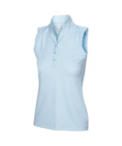 Greg Norman Women' Polo Sleeveles Heathered Dot 14 Greg Norman Women' Polo Sleeveles Heathered Dot -Golf Sales Store greg norman womens heathered dot sleeveless polo pure aqua 01 03522.1651765028