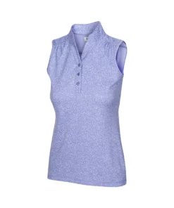 Greg Norman Women' Polo Sleeveles Heathered Dot 15 Greg Norman Women' Polo Sleeveles Heathered Dot -Golf Sales Store greg norman womens heathered dot sleeveless polo sweet iris 01 41050.1651765028