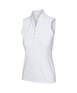 Greg Norman Women' Polo Sleeveles Heathered Dot 11 Greg Norman Women' Polo Sleeveles Heathered Dot -Golf Sales Store greg norman womens heathered dot sleeveless polo white 01 43506.1651765028