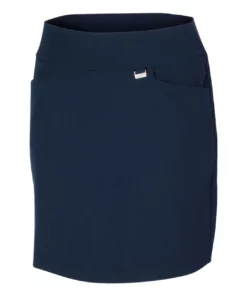 Greg Norman Women' Skort Pull-On Stretch -Golf Sales Store greg norman womens pull on stretch skort navy 01 82735.1633375142