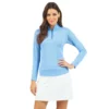 Ibkul Check Zip Mock Mini Long Sleeve 1 Ibkul Check Zip Mock Mini Long Sleeve -Golf Sales Store ibkul mini check long sleeve zip mock blue 01 02421.1676584790
