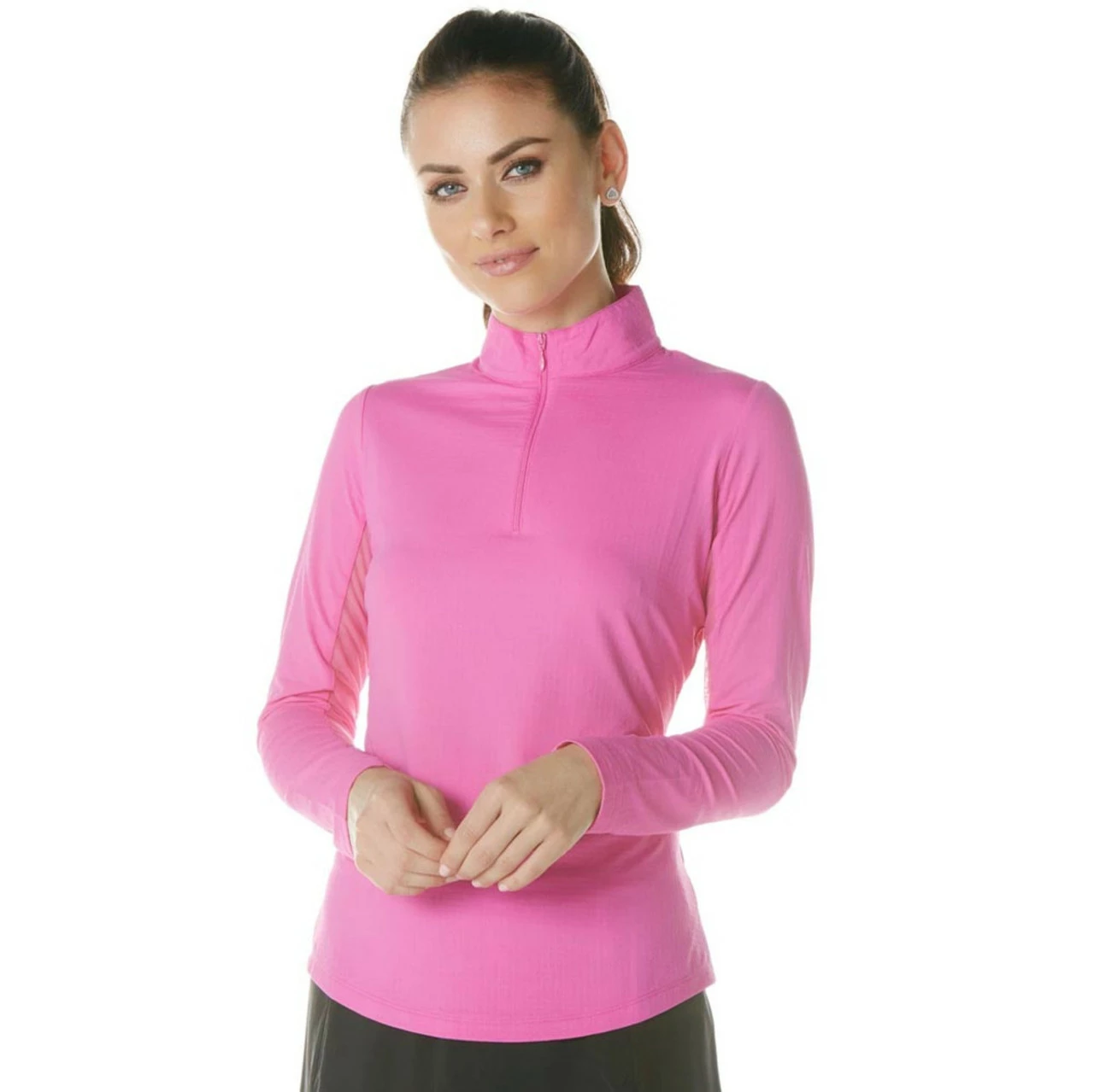 IBKUL Solid Long Sleeve Mock 5 IBKUL Solid Long Sleeve Mock - Image 3