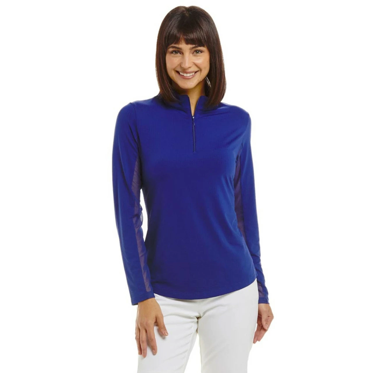 IBKUL Solid Long Sleeve Mock 3 IBKUL Solid Long Sleeve Mock