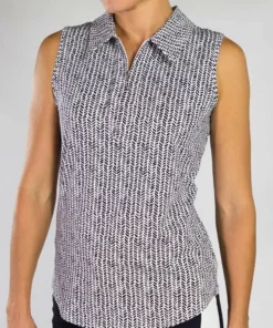 Jofit Sleeveless Polo - Herringbone