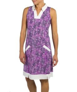 Jofit Dres Wide Placket Speckle Print