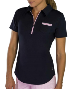 Jofit Grosgrain Pocket Polo Midnight
