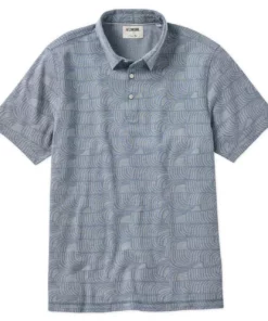 Linksoul Wave Print Oxford Polo -Golf Sales Store linksoul wave print oxford polo river 01 00586.1676589593