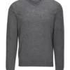 V-Neck Ridge Long Sleeve Grey Matte