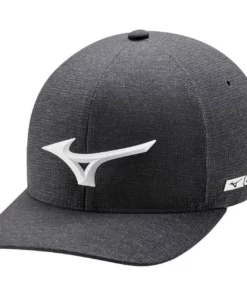 Mizuno Tour Delta Fitted Hat -Golf Sales Store mizuno tour delta fitted hat heathered charcoal 01 58365.1636983918