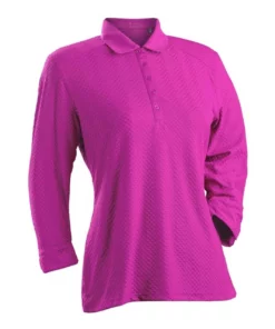 Nancy Lopez Grace Polo 3/4 Sleeve 11 Nancy Lopez Grace Polo 3/4 Sleeve -Golf Sales Store nancy lopez grace 3 4 sleeve polo hot pink 01 70307.1633541344