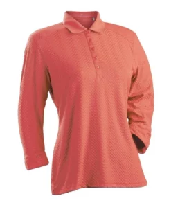 Nancy Lopez Grace Polo 3/4 Sleeve 15 Nancy Lopez Grace Polo 3/4 Sleeve -Golf Sales Store nancy lopez grace 3 4 sleeve polo tangerine 01 47371.1633541344