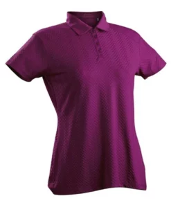 Nancy Lopez Grace Polo Short Sleeve -Golf Sales Store nancy lopez grace short sleeve polo dark magenta 01 53342.1633540312
