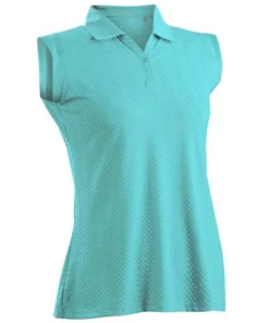 Nancy Lopez Grace Sleeveless Polo -Golf Sales Store nancy lopez grace sleeveless polo aqua 01 73180.1633541705