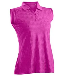 Nancy Lopez Grace Sleeveless Polo -Golf Sales Store nancy lopez grace sleeveless polo hot pink 01 24331.1633541706