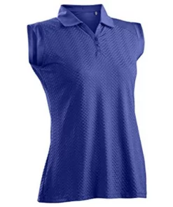 Nancy Lopez Grace Sleeveless Polo -Golf Sales Store nancy lopez grace sleeveless polo indigo 01 24490.1633541706