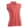 Nancy Lopez Grace Sleeveless Polo -Golf Sales Store nancy lopez grace sleeveless polo tangerine 01 17751.1633541705