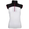 Nancy Lopez Kiss Sleeveless Polo 1 Nancy Lopez Kiss Sleeveless Polo -Golf Sales Store nancy lopez kiss sleeveless polo white cherry 01 17283.1648051708