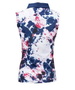 Nancy Lopez Peace Sleeveless Polo -Golf Sales Store nancy lopez peace sleeveless polo navy 02 94271.1648051972