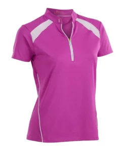 Nancy Lopez Polo Short Sleeve Sporty -Golf Sales Store nancy lopez sporty short sleeve polo hot pink white 01 32736.1633465913