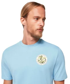 Oakley Golf Mind Tee -Golf Sales Store oakley golf mind tee stonewash blue 02 44335.1677517979