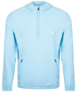 Windshirt Penguin Fine Line 1/4 Zip Hooded -Golf Sales Store original penguin 1 4 zip fine line hooded windshirt baltic sea 01 04010.1652897572