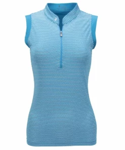 Nancy Lopez Polo Plus Size Flex Sleeveles -Golf Sales Store peacock 60395.1633454093