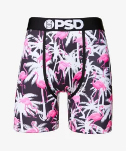 PSD Palms Flamingo Boxer Brief -Golf Sales Store psd palms flamingo boxer brief black 02 12624.1640810194