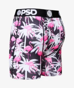 PSD Palms Flamingo Boxer Brief -Golf Sales Store psd palms flamingo boxer brief black 03 35524.1640810194