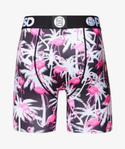 PSD Palms Flamingo Boxer Brief -Golf Sales Store psd palms flamingo boxer brief black 04 96833.1640810194