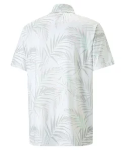 Puma Cloudspun Palm Leaf Polo -Golf Sales Store puma cloudspun palm leaf polo white minty burst 02 13915.1676577864