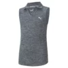 Puma Junior Girls Heather Polo 1 Puma Junior Girls Heather Polo -Golf Sales Store puma junior girls heather polo navy blazer heather 01 27315.1660831678