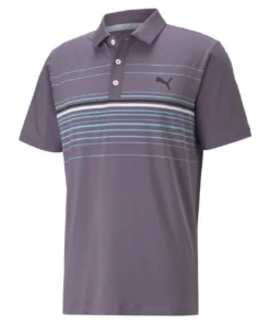 Puma Mattr Canyon Polo -Golf Sales Store puma mattr canyon polo purple20charcoal20black 01 67574.1662137885