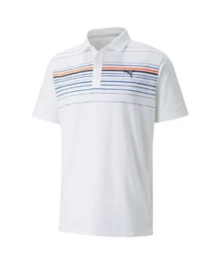 Puma Mattr Canyon Polo -Golf Sales Store puma mattr canyon polo white hot coral 01 54718.1662137881