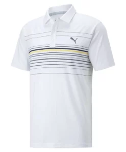 Puma Mattr Canyon Polo -Golf Sales Store puma mattr canyon polo white mustard seed 01 39376.1662137883