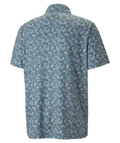 Puma Mattr Florals Polo -Golf Sales Store puma mattr florals polo evening sky dusty green 02 70972.1678825380