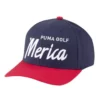 Puma Merica Script Snapback Hat 2 Puma Merica Script Snapback Hat -Golf Sales Store puma merica script snapback hat navy blazer high risk red 01 84069.1633012849