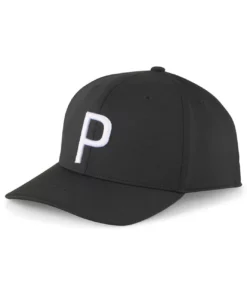 Puma P Hat -Golf Sales Store puma p hat black white glow 01 99285.1678809182