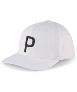 Puma P Hat -Golf Sales Store puma p hat white glow black 01 69985.1678809183