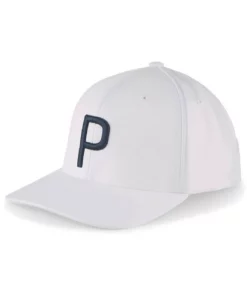 Puma P Hat -Golf Sales Store puma p hat white glow navy blazer 01 78236.1678809186