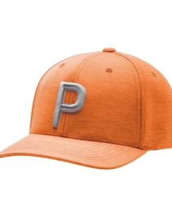 Puma P Snapback Hat -Golf Sales Store puma p snapback hat vibrant orange 01 30287.1640268310