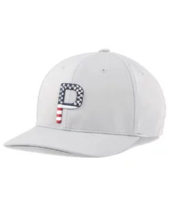 Puma Pars &Amp; Stripes P Snapback Hat -Golf Sales Store puma pars and stripes p snapback hat high rise 01 79565.1645027104