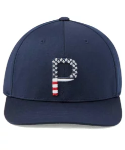 Puma Pars &Amp; Stripes P Snapback Hat -Golf Sales Store puma pars and stripes p snapback hat navy blazer 03 40833.1645027105