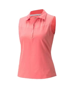 Puma Women's Harding Sleeveless Polo -Golf Sales Store puma womens harding sleeveless polo rapture rose 01 01453.1649187521