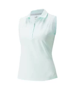 Puma Women's Harding Sleeveless Polo -Golf Sales Store puma womens harding sleeveless polo soothing sea 01 89781.1649187521