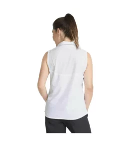Puma Women's Harding Sleeveless Polo -Golf Sales Store puma womens harding sleeveless polo white 03 82314.1645122649