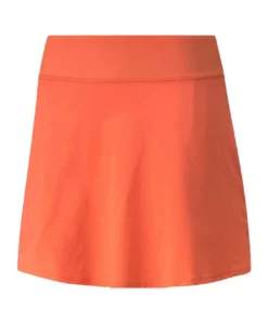 Puma Women's PWRSHAPE Solid Skort -Golf Sales Store puma womens pwrshape solid skort hot coral 01 92297.1660834081