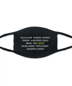 Golfio Face Mask Fabric 3 Pack Double Layer Washable Fashion Assorted -Golf Sales Store ren2585 black 1 2 26193.1594261818