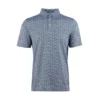Straight Down Escher Polo -Golf Sales Store straight down escher polo steel blue 01 43419.1644335557